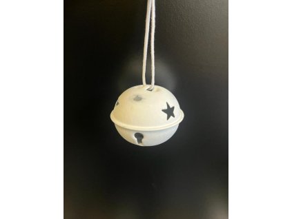 Set 3ks kovových rolniček bílý mat