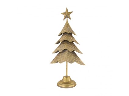 Stromek kovový zlatý velký
