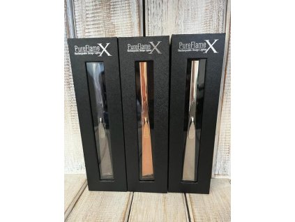 Zapalovač kovový PUREFLAME X - bronz/stříbro/antracit