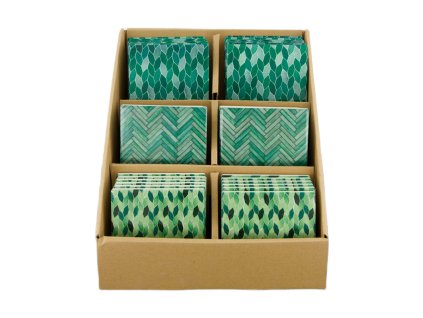 Keramický tácek zelený- mix 6 ks