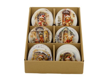 Keramický tácek s medvídkem - sada mix 6ks