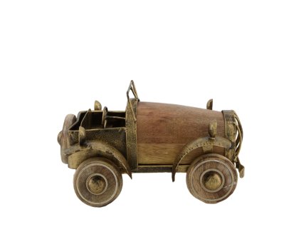 Auto starozlaté kov/dřevo
