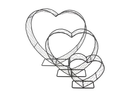 Rám aranžovací - srdce malé