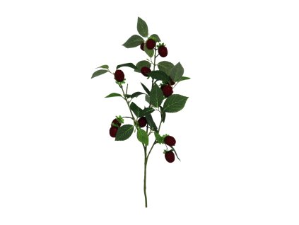 Umělá větvička s červenými plody