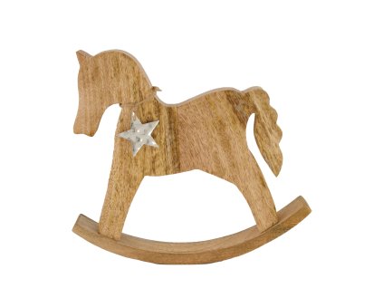 Houpací koník ze dřeva velký