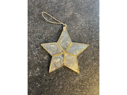 Hvězda z mušle capiz velká