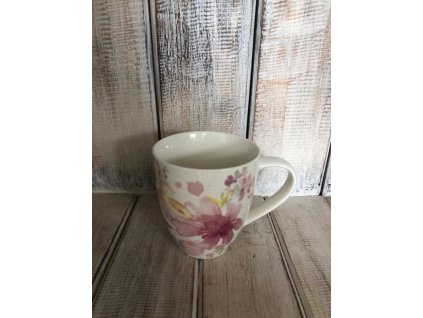 Porcelánový hrnek - květiny