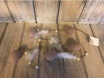 Vajíčka s peříčky - závěs