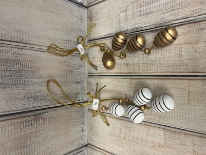 Vajíčka dřevěná - závěs