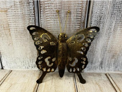 Kovový motýlek k zavěšení-malý