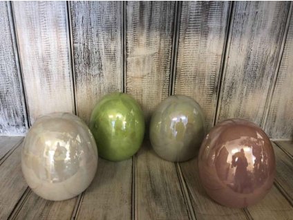 Keramické vajíčko velké - pastelové barvy