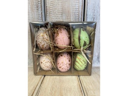 Vajíčka slepičí pravá -závěsná č.1 - mix 6ks