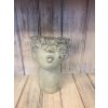 Květináč betonová hlava - velká