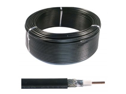 Kabel koax BWL 240 FLEX black PVC 1x100