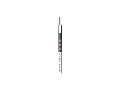 Kabel koax N 313 PVC bílý 1x250