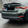 Splittery - krytky - nad zadní difuzor – BMW 4 - G26 - černý lesk