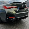 Splitters - Covers above Rear Diffuser – BMW 4 Series - G26 - Gloss Black