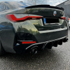 Splittery - krytky - nad zadní difuzor – BMW 4 - G26 - černý lesk