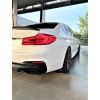 Rear Bumper Trim Strips for BMW 5 Series - G30/G31 - GLOSS BLACK