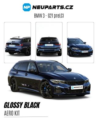 📍Proměna BMW 3 - G21 preLCI AERO KITEM v černém lesku. Majitel za námi přijel s autem bez doplňků, my ho kompletně...