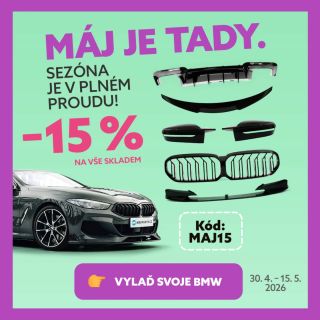 Máj je tady a tvoje BMW si zaslouží trochu lásky❤️ Sezóna je v plném proudu a my pro tebe máme dárek v podobě slevového...