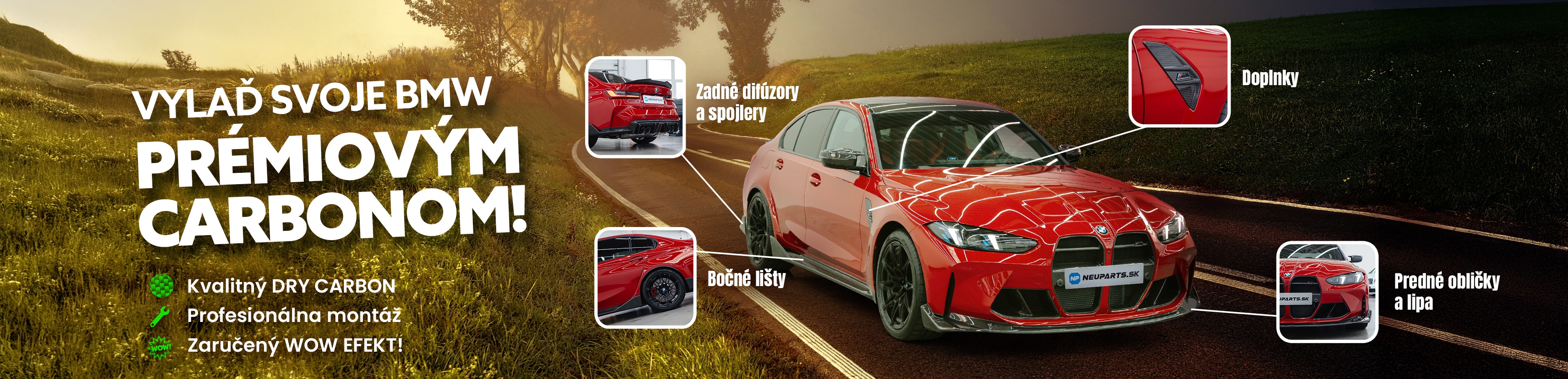 CARBÓNOVÉ DOPLNKY PRE BMW - CARBÓNOVÉ DIELY PRE BMW