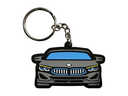 2D prívesok BMW motív - štýlový kľúčenkový doplnok
