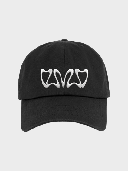 Cap black mucha floralism
