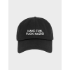 1 Dad Cap Black Fuck nazis front
