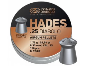 Diabolo JSB Hades 6,35 mm 150 ks
