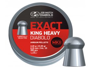 Diabolo JSB Exact King Heavy MKII 6,35mm, 300 ks