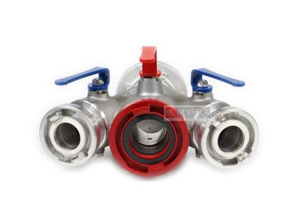 Rozdělovač Sport Extra sevřené vývody se spojkami KW polypropylen front scaled