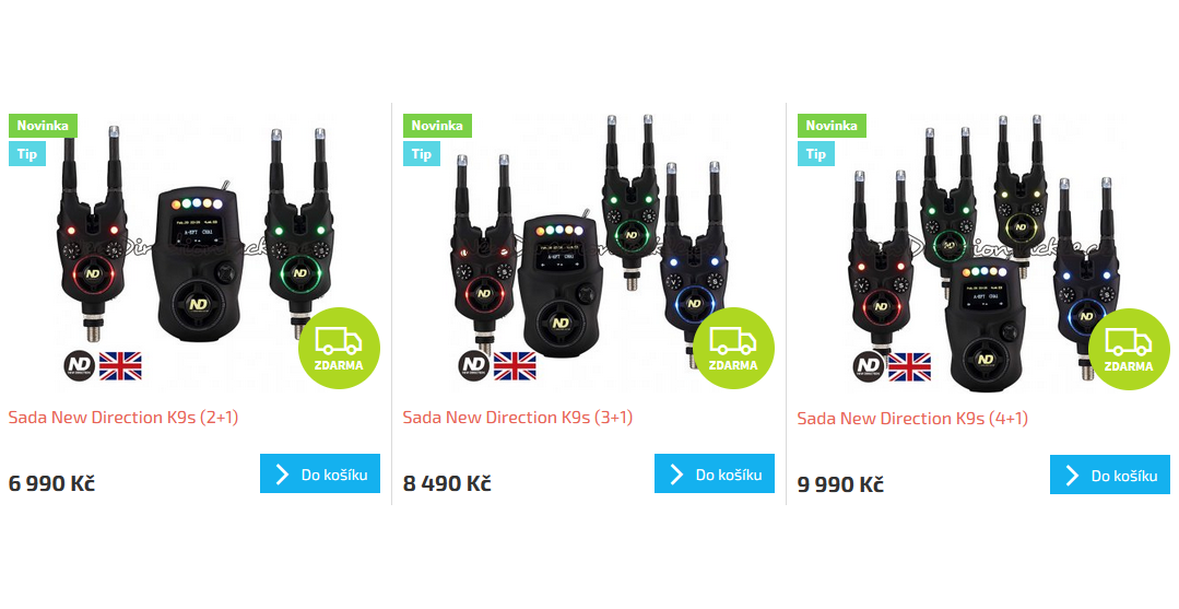 Sada signalizátorů K9s s příposlechem R9s (2+1, 3+1, 4+1)