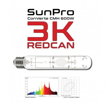SunPro ConVerte CMH 600W E40 3K RedCan