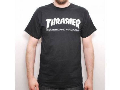 Tričko Thrasher  Skate Mag crew Black