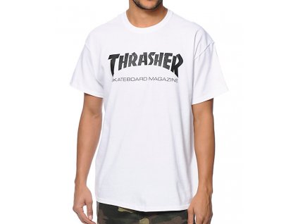 Tričko Thrasher Skate Mag crew White