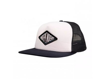 independent turn and burn mesh back cap.white