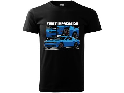 dodge challenger blue first impression