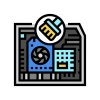 pc cleaning repair computer color icon illustration vector