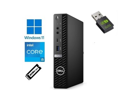 Výkonný firemní počítač Dell OptiPlex 7090 Micro s úsporným procesorem Intel Core i5-11500T, kompaktní design pro moderní pracoviště