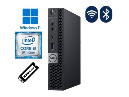 Dell OptiPlex 7070 Micro s Wi-Fi a Bluetooth, ultra-kompaktní firemní počítač s procesorem Intel Core i5.