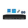 Obrázek kompaktního počítače HP ProDesk 400 G6 Mini, ideálního pro kancelářské prostředí díky svému výkonnému hardwaru a úspornému designu.