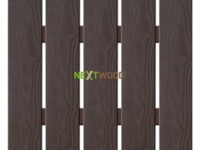 WPC široká plotovka 3D line Nextwood, wenge - výška 72 cm