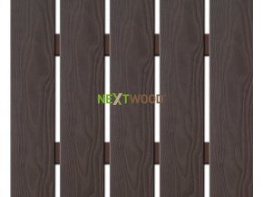 WPC široká plotovka 3D line Nextwood, wenge - výška 60 cm