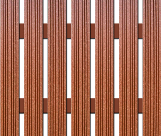 WPC plotovka Nextwood, šířka 72 mm, barva třešeň Výška: 1,6 metru