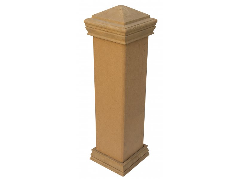 WPC plotový sloupek Nextwood, 128x128 mm, barva olše Výška: 1,4 metru