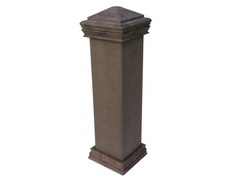 WPC plotový sloupek Nextwood, 128x128 mm, barva wenge Výška: 1,4 metru