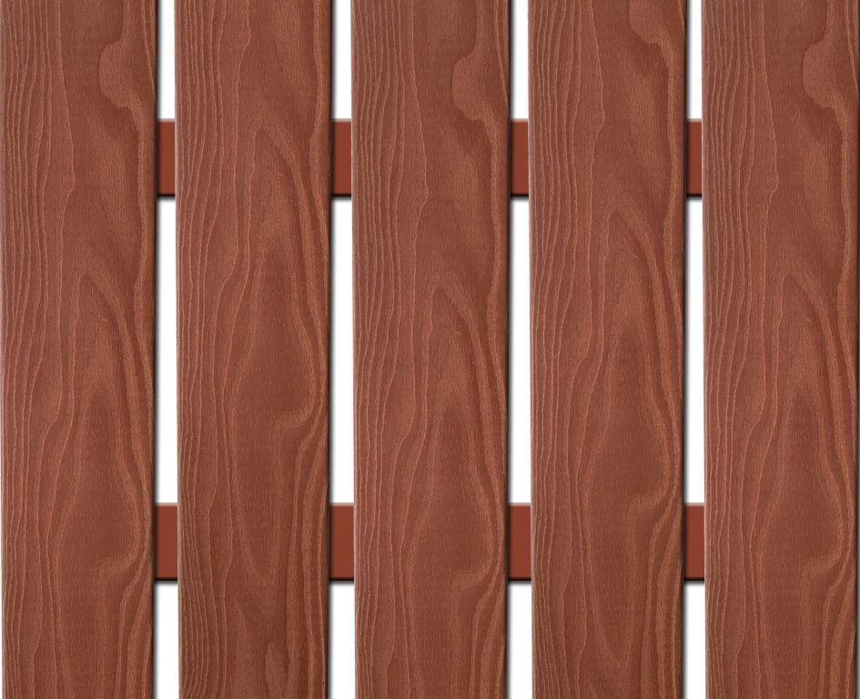 WPC plotovka 3D line Nextwood, šířka 139 mm, barva třešeň Výška: 1,6 metru