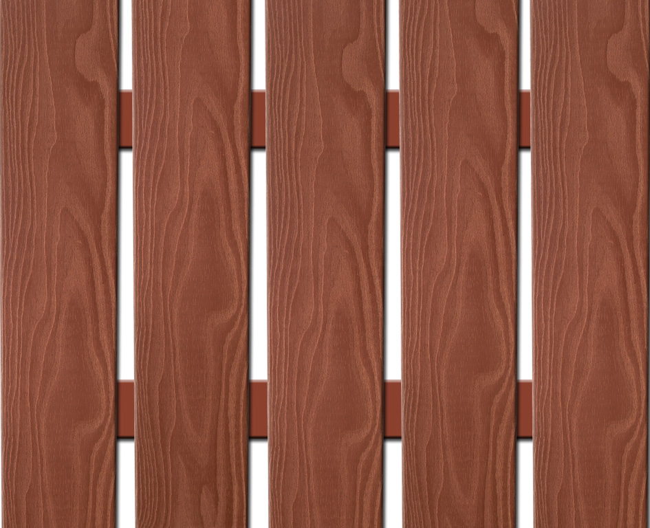 WPC plotovka 3D line Nextwood, šířka 139 mm, barva třešeň Výška: 1,2 metru