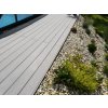 WPC terasové prkno Nextwood 3D line, barva šedá, délka 2 metry